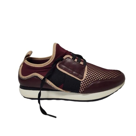 A New Day Women's Deena Burgundy &Tan Lace-up Sneakers size 7.5 - Picture 7 of 10